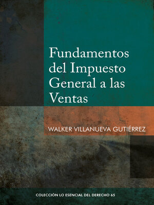 cover image of Fundamentos del Impuesto General a las Ventas